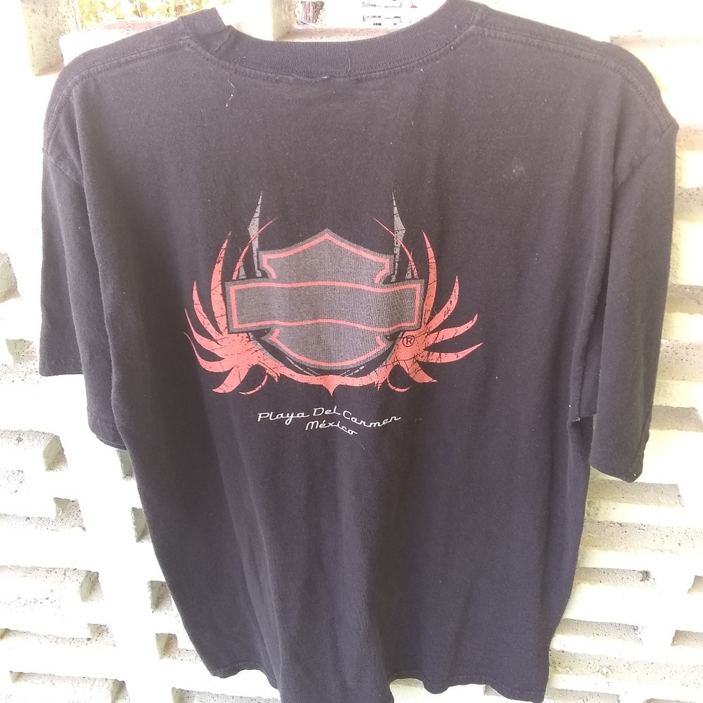Vtg Harley Davidson tee playa del Carmen sz L - Picture 4 of 5